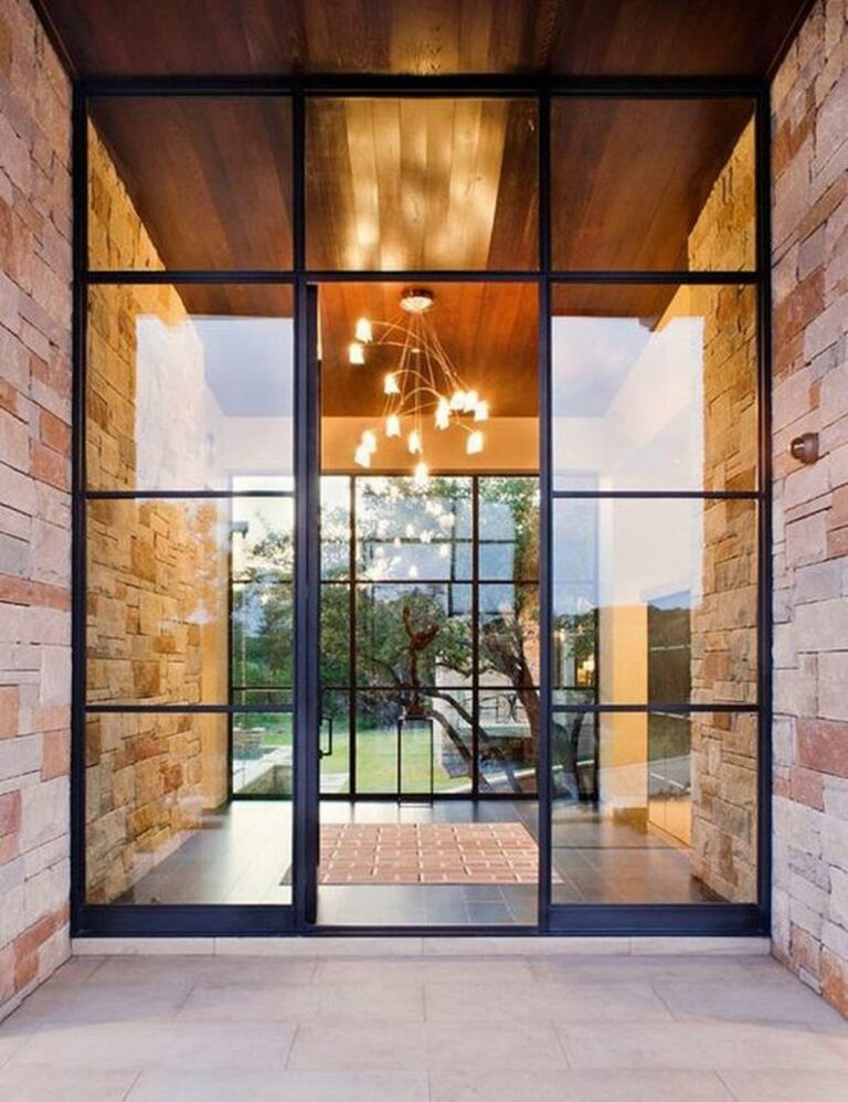 18 Stylish Glass Front Door Designs for Modern Homes