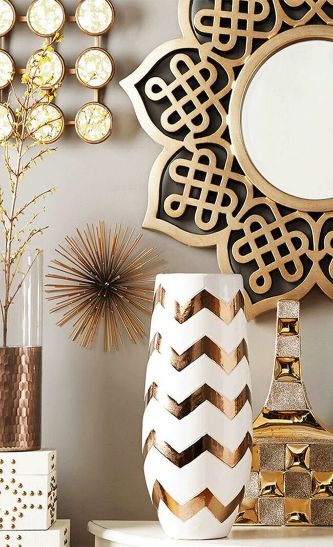 Radiant Gold Burst Decor