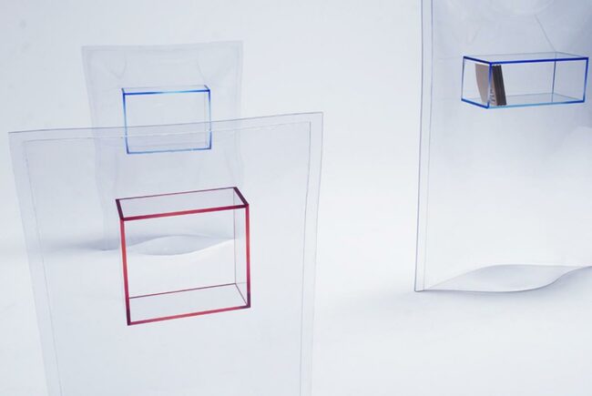 Transparent Geometry Color Blocks