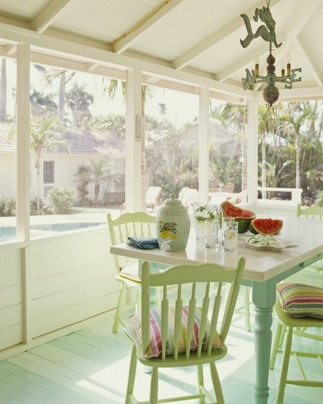 Soft Green Dining Oasis