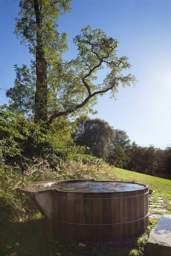 Stone Steps And Wooden Tub