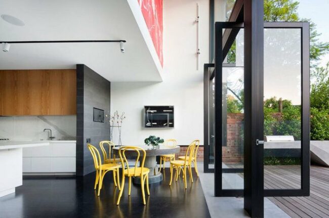 Sunshine Yellow Dining Space