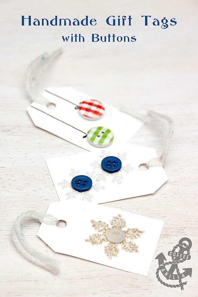 Whimsical Buttons Winter Tags