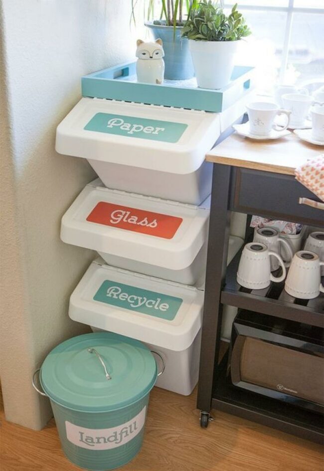 Colorful Recycling Corner