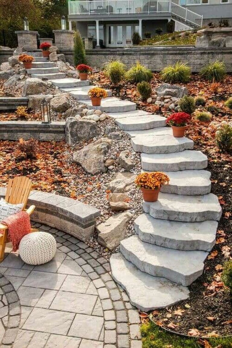 42 Beautiful Stone Garden Step Ideas