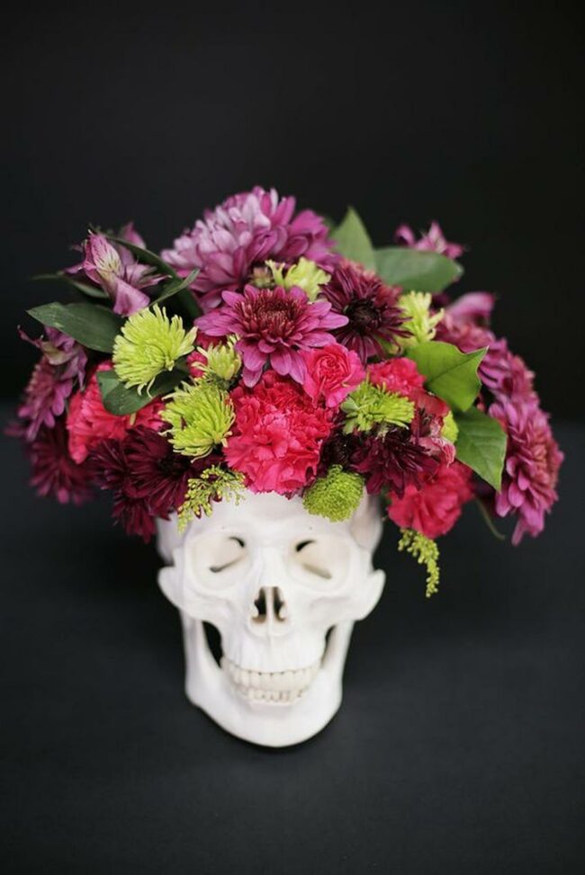 Pink Skull Bouquet