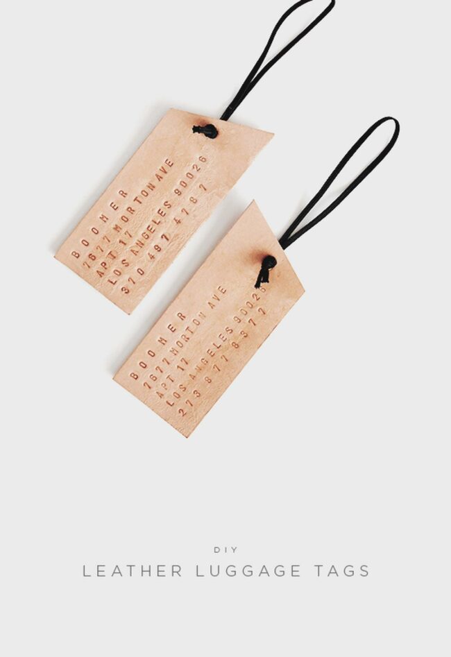 Classic Leather Travel Tags