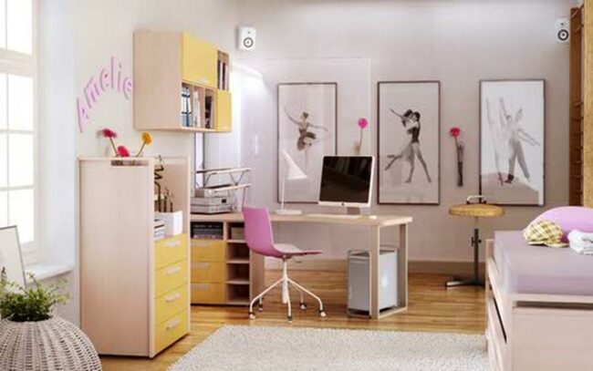 Sunshine Yellow Ballet Workspace