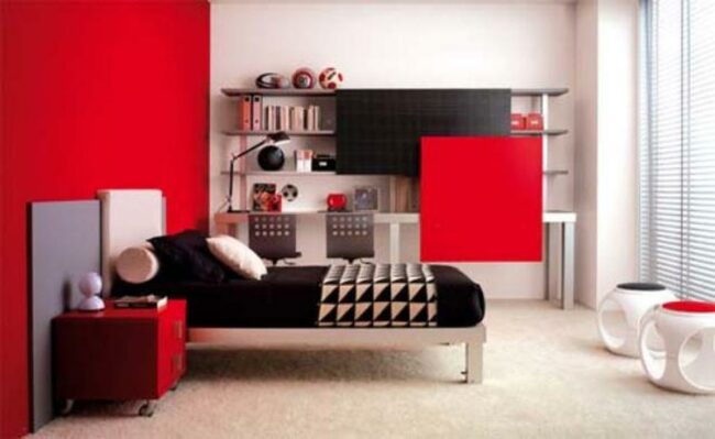 Red Soccer Bedroom Oasis