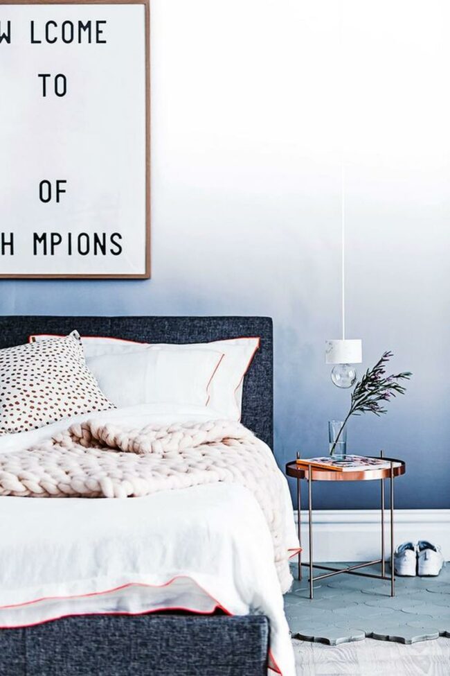 Copper Accent Blue Tranquility