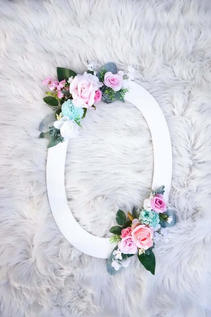 32 Stylish Floral Letter Decor Ideas to Add a Personal Touch