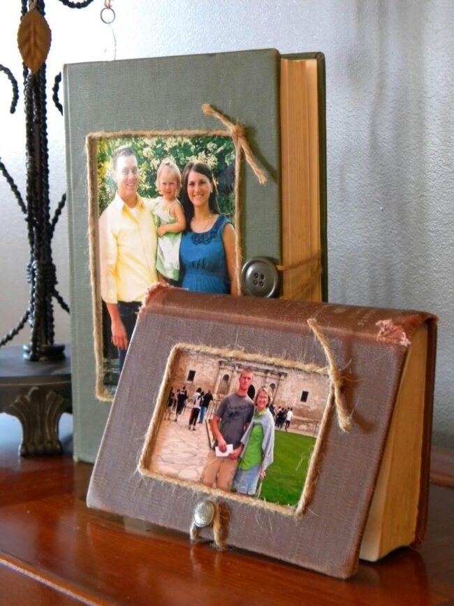 Hardcover Book Picture Frame Transformation