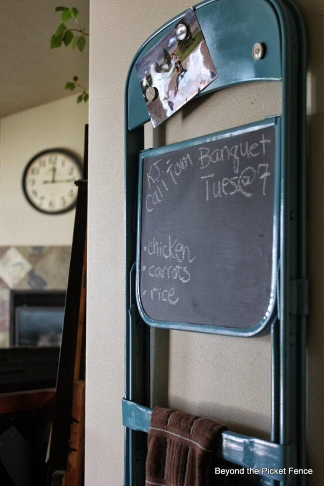 Clever Folding Chair Command Station Upcycle