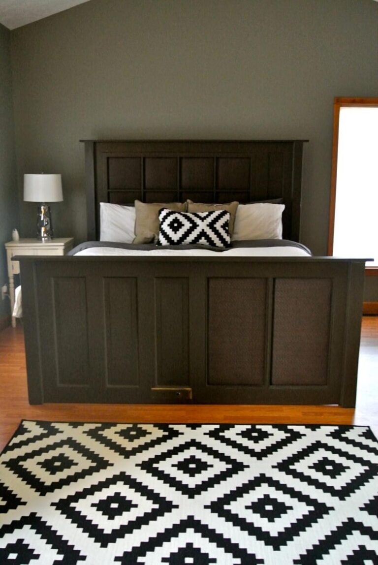 14 Creative DIY Headboard Ideas Using Old Doors for Your Bedroom