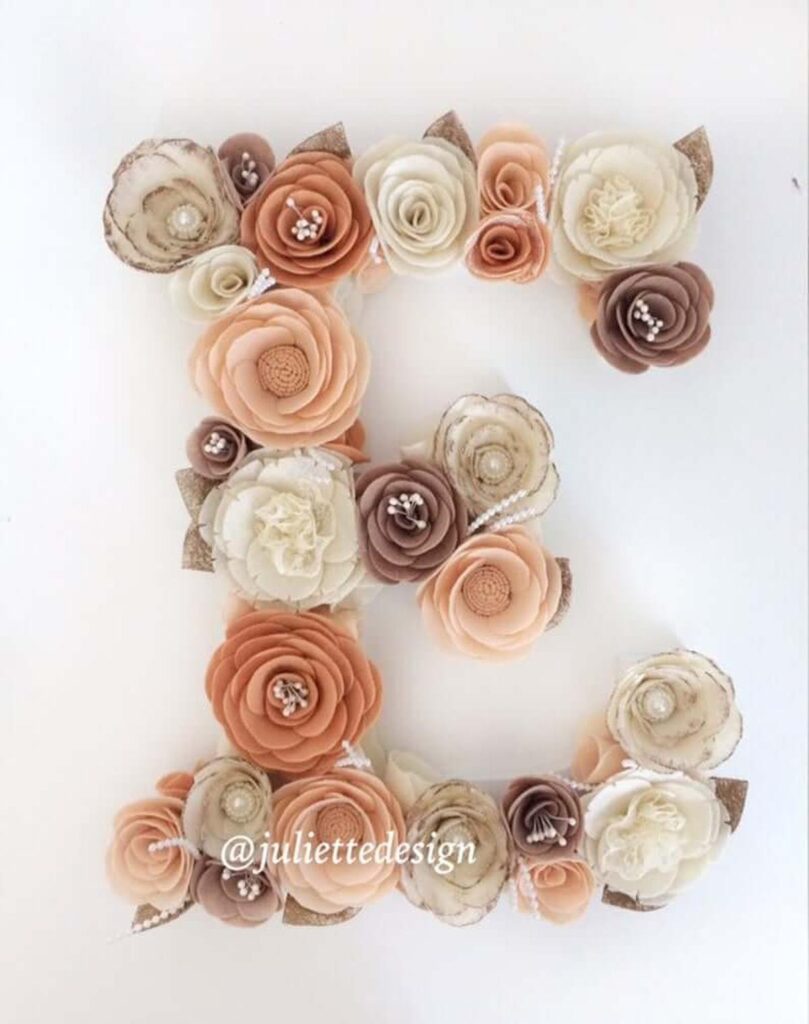 32 Stylish Floral Letter Decor Ideas to Add a Personal Touch
