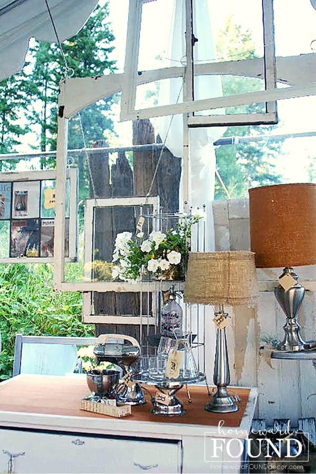 49 Eye-Catching Outdoor Designs Using Old Windows