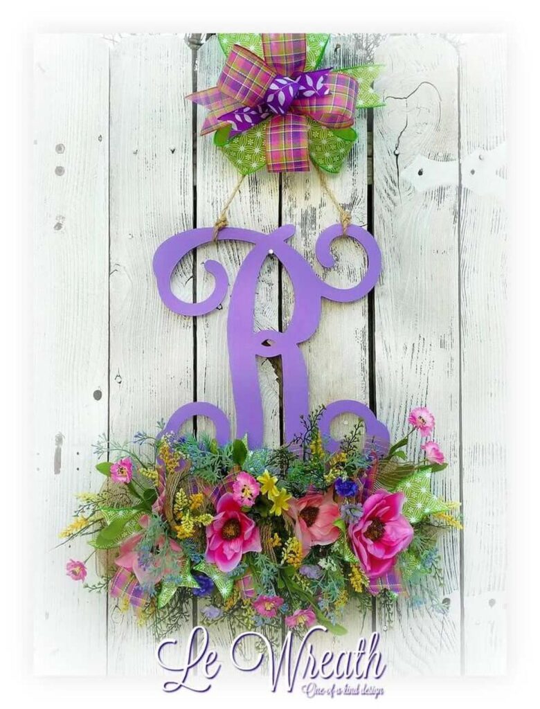 32 Stylish Floral Letter Decor Ideas to Add a Personal Touch