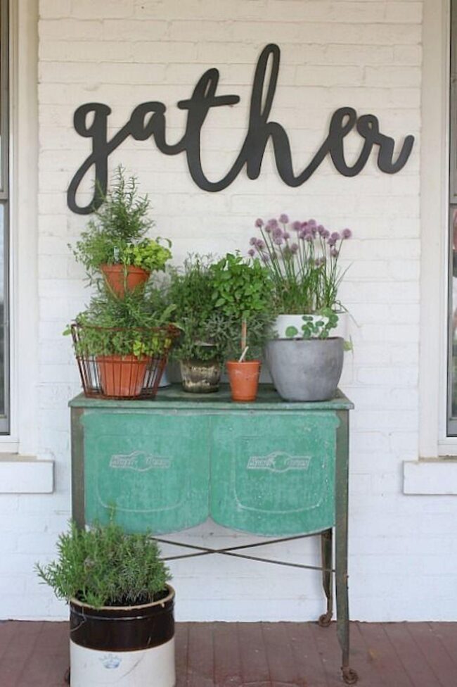 Spring Inspired Rustic Porch Decor