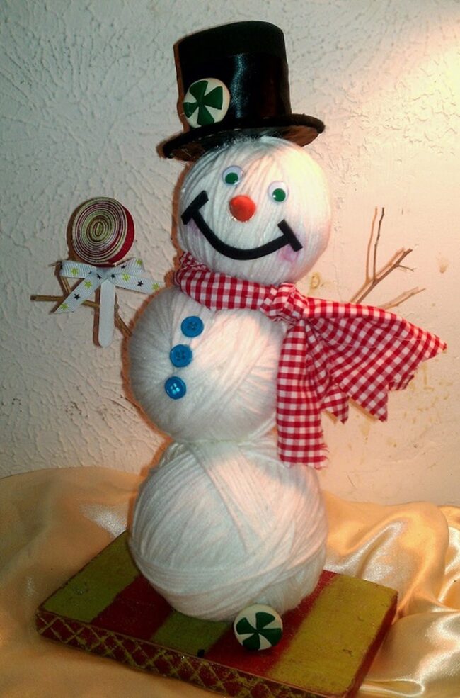 Wool Snowman