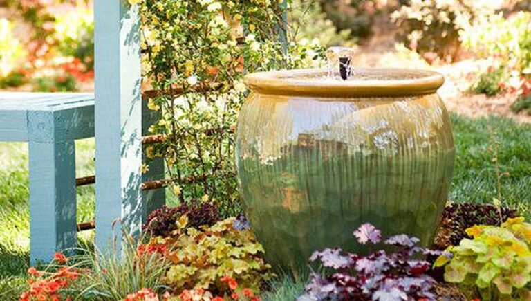 14 Charming DIY Container Water Fountain Ideas for Your Garden