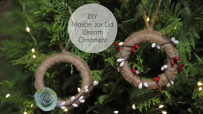 Mason Jar Festive Wreath