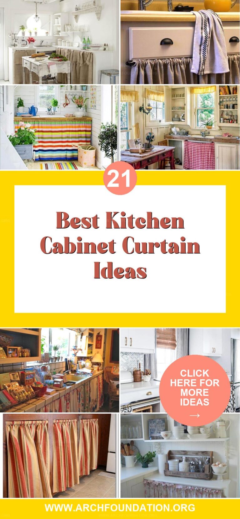 21 Creative Kitchen Cabinet Curtain Ideas to Add Charm to Your Home