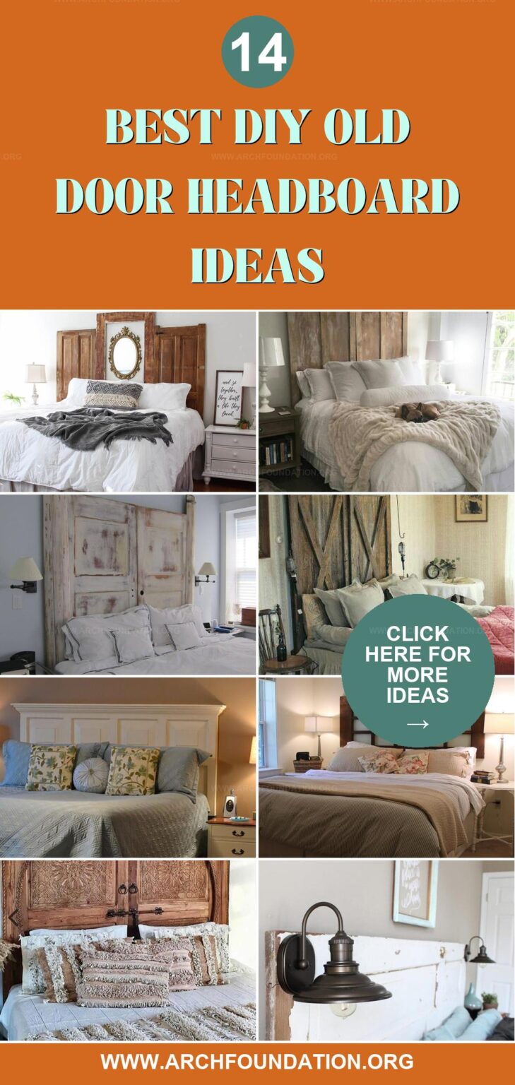 14 Creative DIY Headboard Ideas Using Old Doors for Your Bedroom