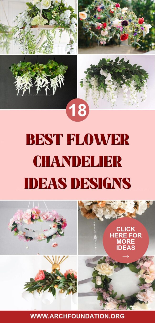 18 Unique DIY Flower Chandeliers That Are Simply Beautiful