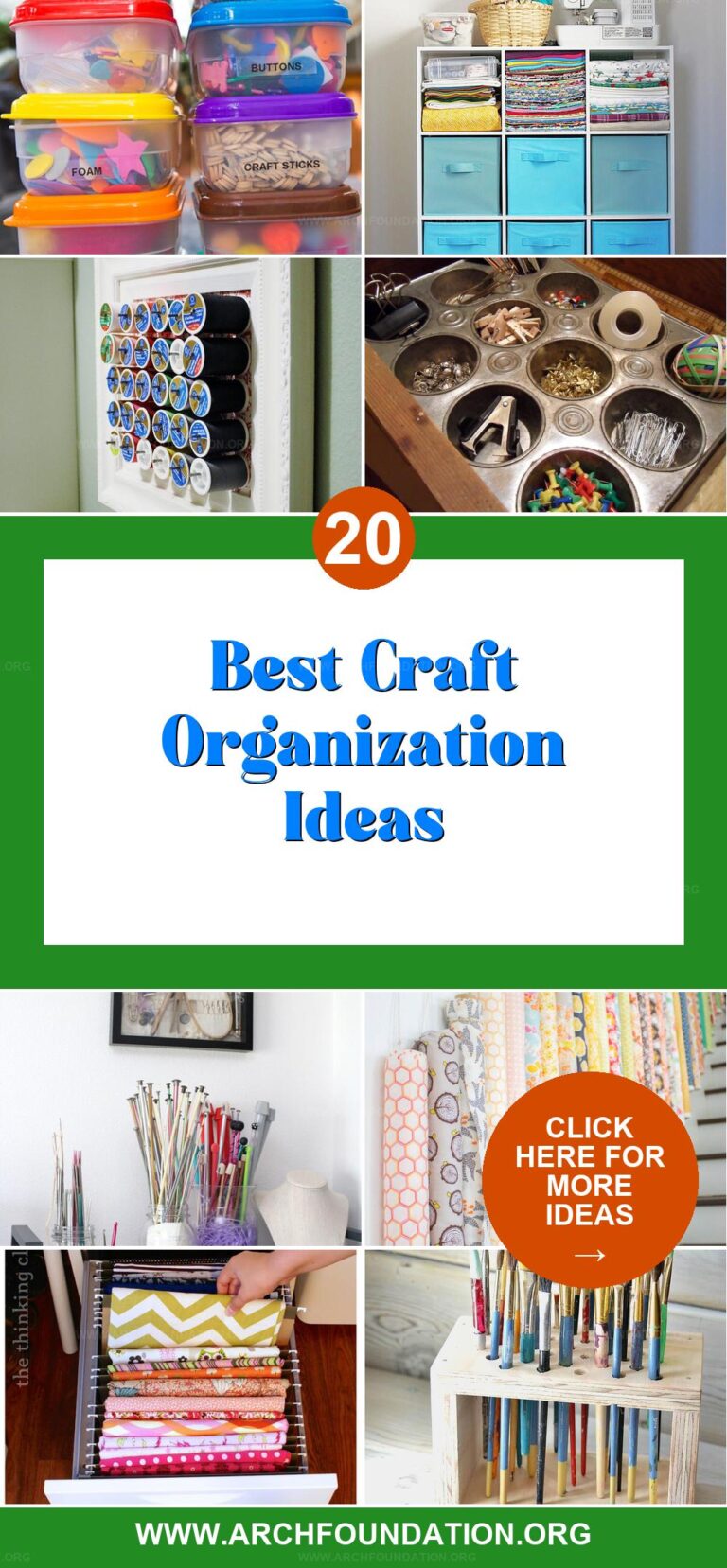 20 Clever Craft Organization Hacks to Make the Most of Every Inch